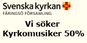 [Bannerannons] Kyrkomusikertj�nst F�rsings� 50%