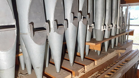 Vid en inspektion av orgelbyggaren Tomas Svenske 2017 för tre fyra år sedan konstaterades att det inte skulle vara någon idé att återställa Bloms orgel i spelbart skick. 